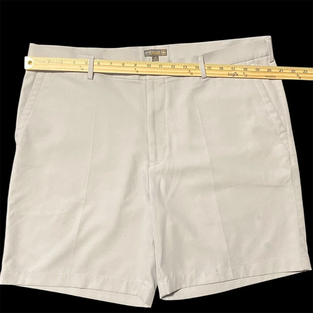 Peter‎ Millar Crown Sport Mens Gray Performance Golf Shorts Size 40 RN100308